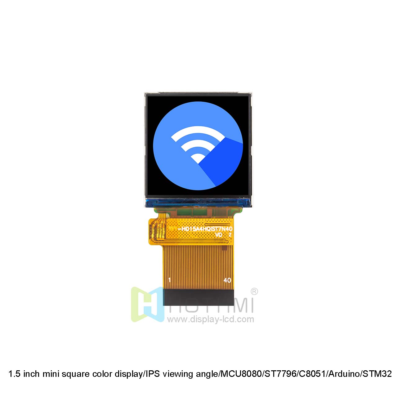 1.5 inch 320x320 resolution TFT/1.5 inch mini square color display/IPS viewing angle/MCU8080/ST7796/C8051/Arduino/STM32