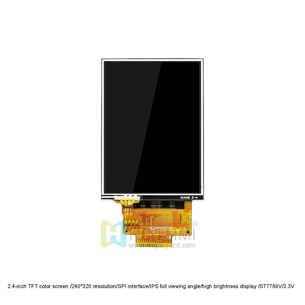 2.4-inch TFT color screen /240*320 resolution/SPI interface/IPS full viewing angle/high brightness display /ST7789V/3.3V /2.4-inch TFT resistive touch Display/Arduino/STM32/C8051