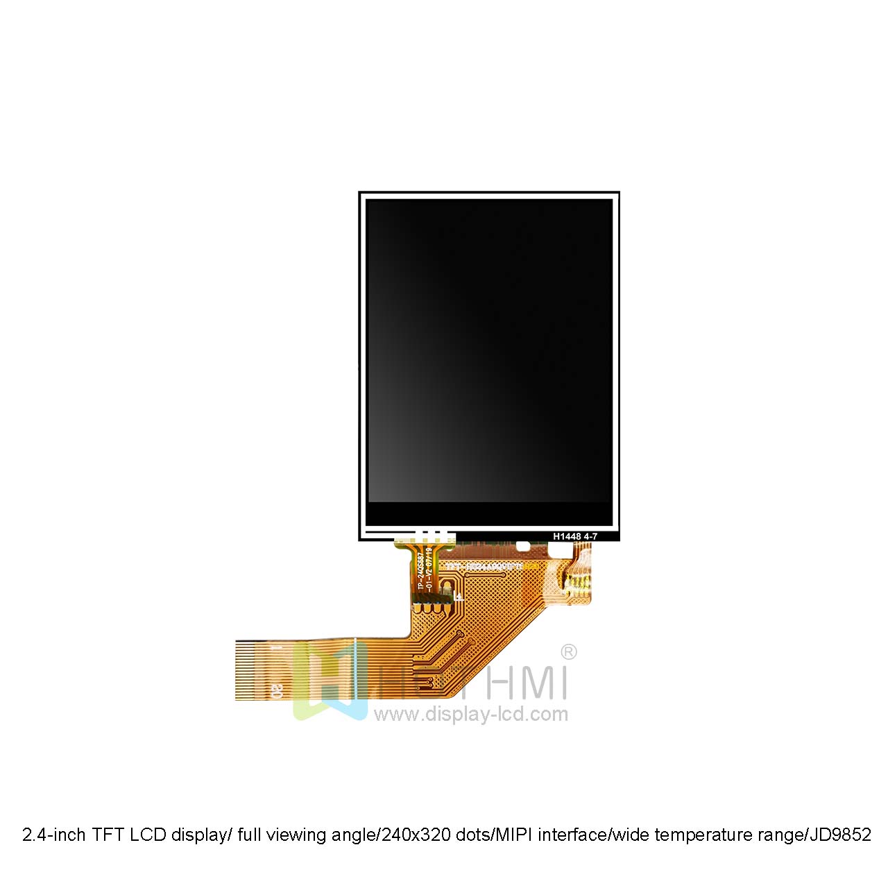 2.4-inch TFT LCD display/ full viewing angle/240x320 dots/MIPI interface/wide temperature range/JD9852/sunlight readable/Android/RK