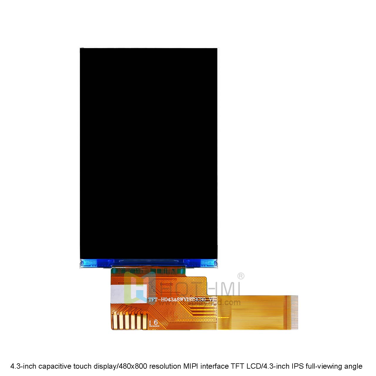 4.3-inch capacitive touch display/480x800 resolution MIPI interface TFT LCD/4.3-inch IPS full-viewing angle wide temperature TFT/ST7701S controller/Android/RK motherboard