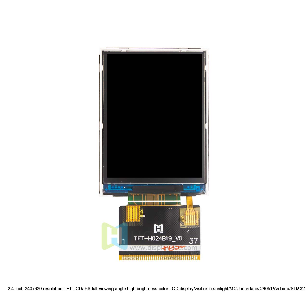 2.4-inch 240x320 resolution TFT LCD/IPS full-viewing angle high brightness color LCD display/visible in sunlight/MCU interface/C8051/Arduino/STM32