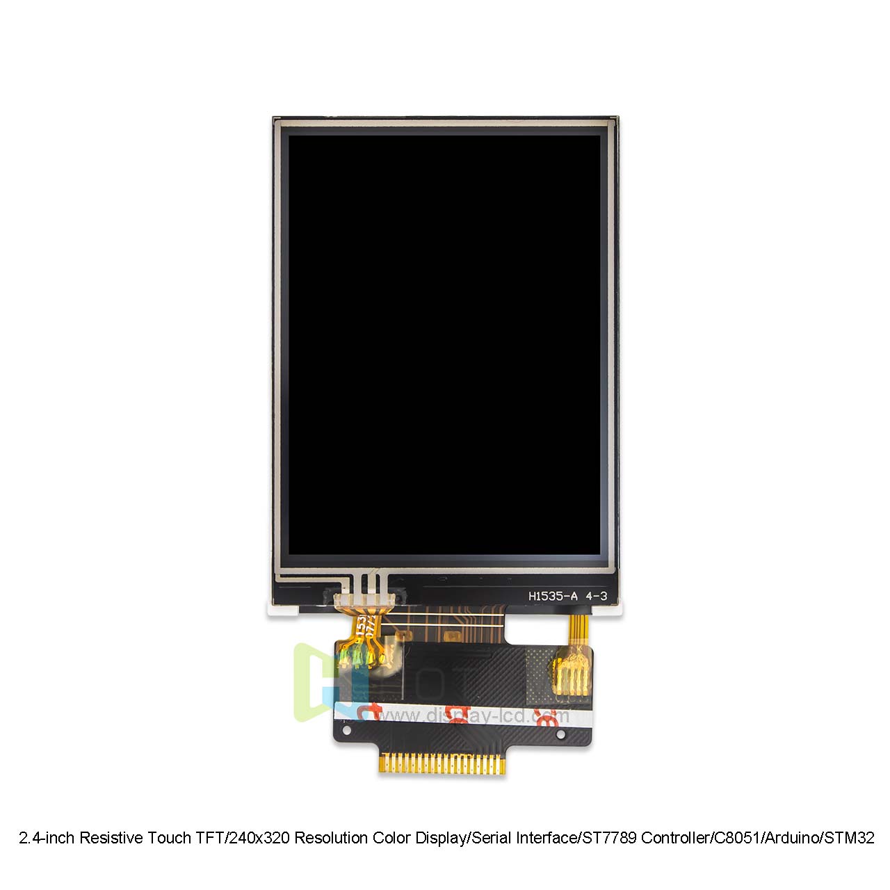 2.4-inch Resistive Touch TFT/240x320 Resolution Color Display/Serial Interface/ST7789 Controller/C8051/Arduino/STM32