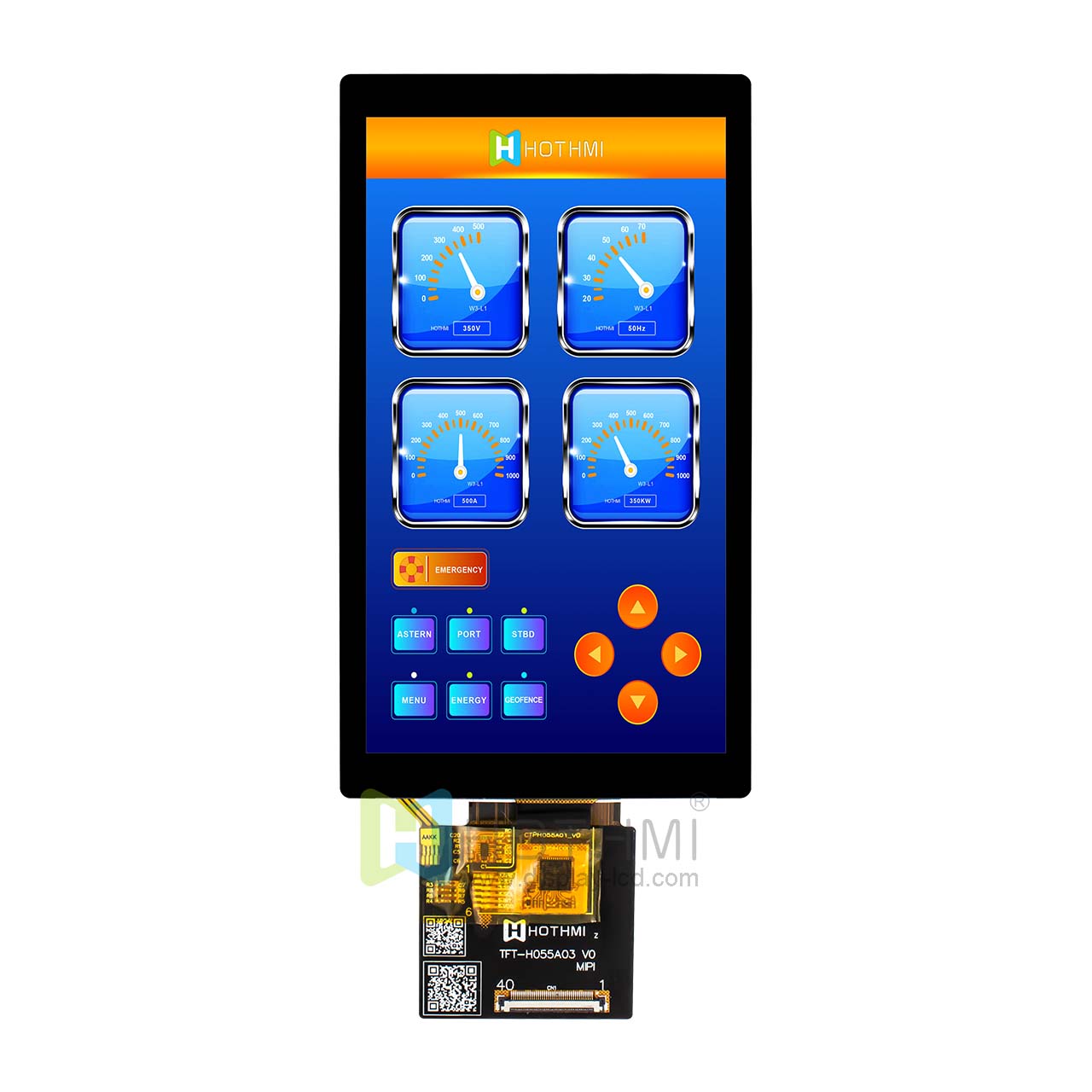 5.5-inch 720x1280 IPS full-viewing angle capacitive touch display / MIPI interface / high-brightness TFT