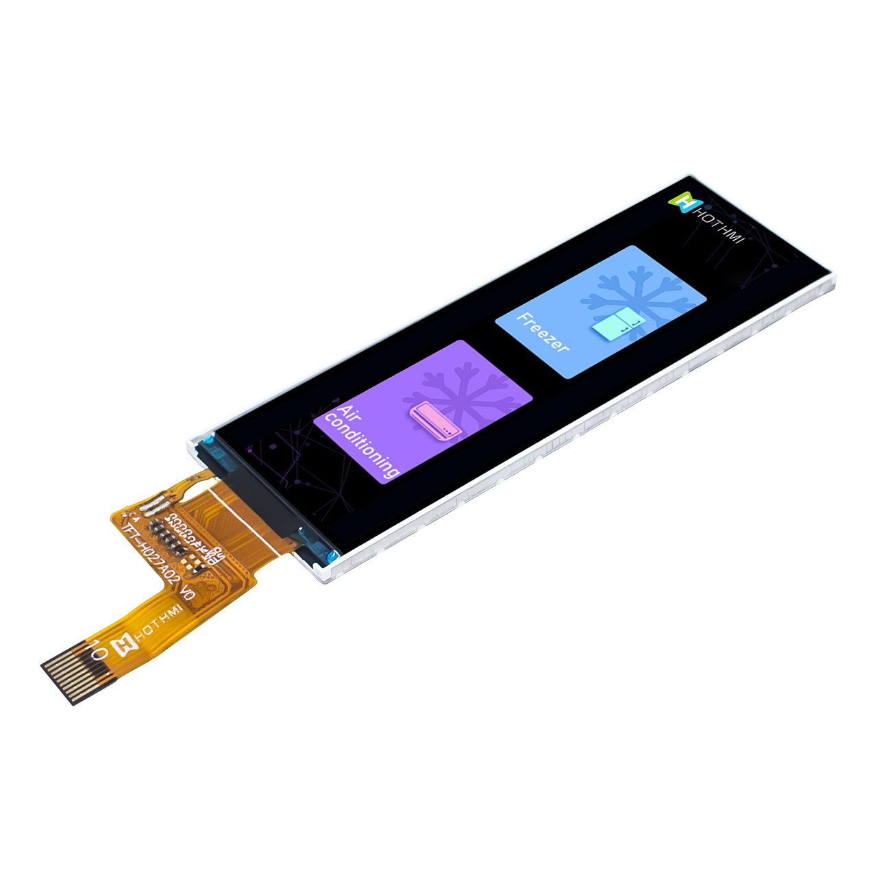 2.7" TFT LCD Display | 142x428 Bar TFT Display | NV3007