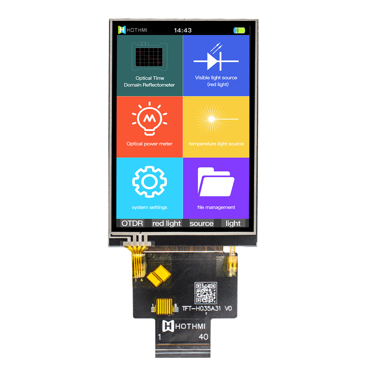 3.5 inch TFT Display Screen | 320x480 TFT resistance Display 