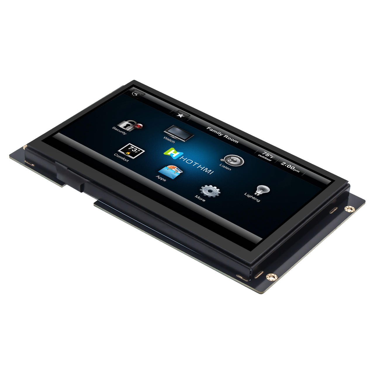 7.0 inch 800x480 px UART TFT smart serial screen with capacitive touch panel, readable in sunlight