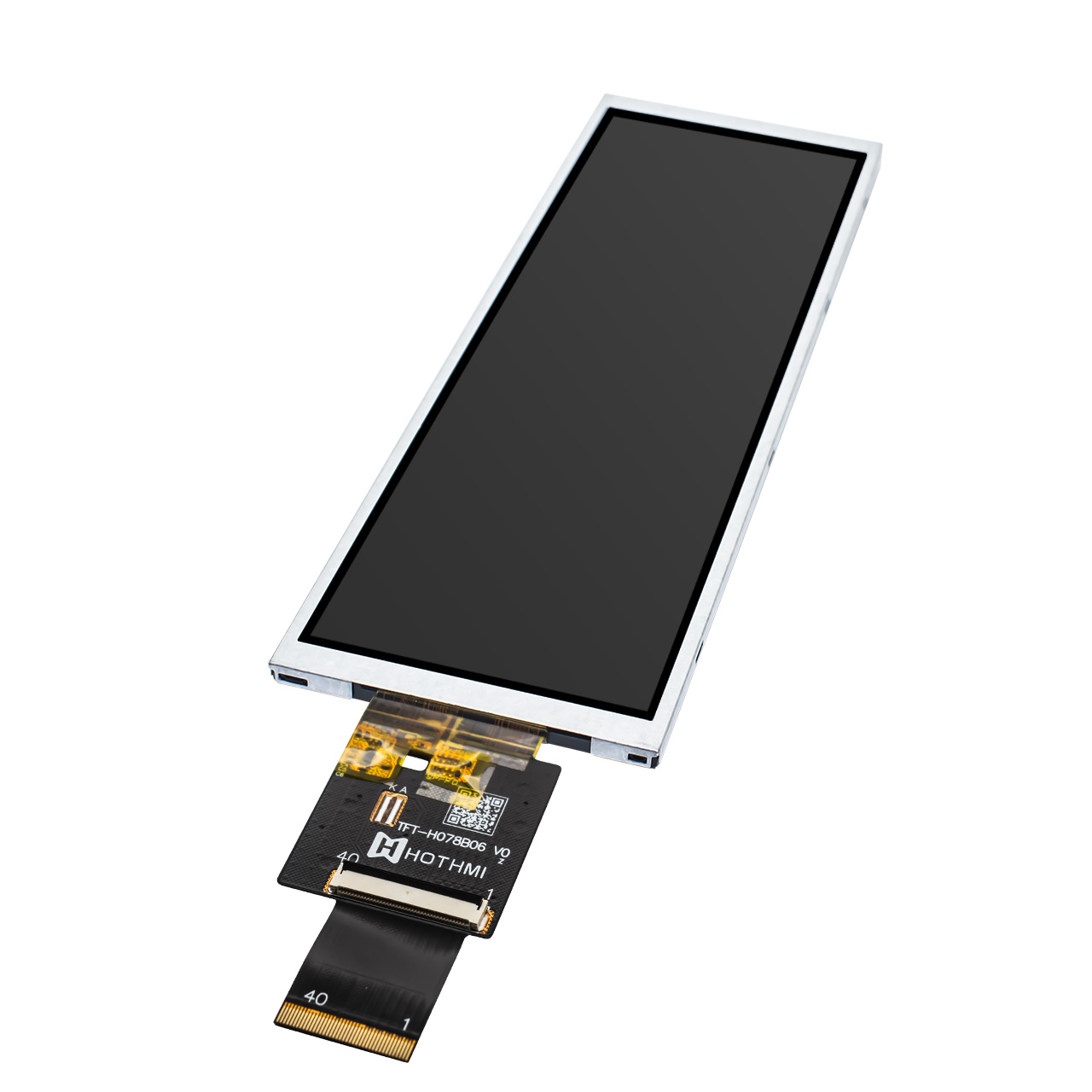 480x1280 Resolution 7.8 inch sunlight readable TFT LCD Display