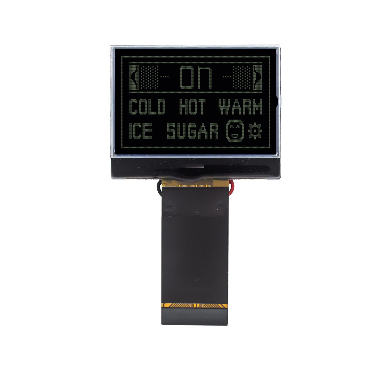 128x64 Graphic LCD | DFSTN- Black Display with Side White | ST7565R