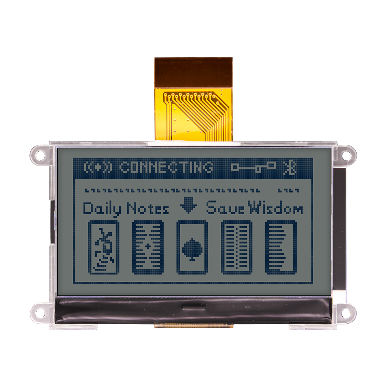 2.8-inch 128x64 yellow-green COG graphic LCD-STN(+) Graphic COG-ST7565R-Arduino
