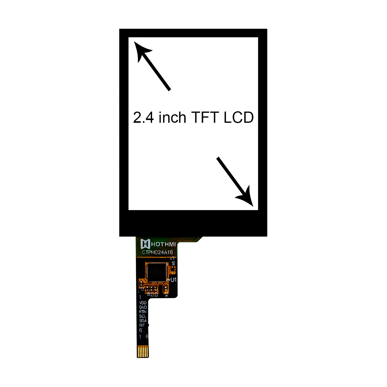 2.4 inch Capacitive Touch Panel With FT6336G Driver IC
